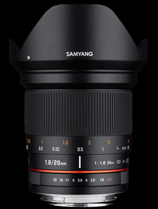 samyang 20mm f1,8