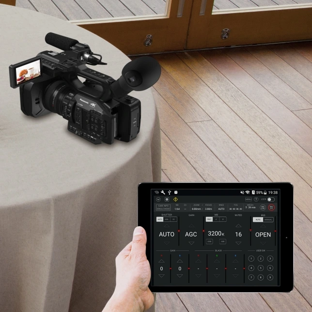 Ďiaľkové ovládanie videokamery HC-X20 pomocou tabletu