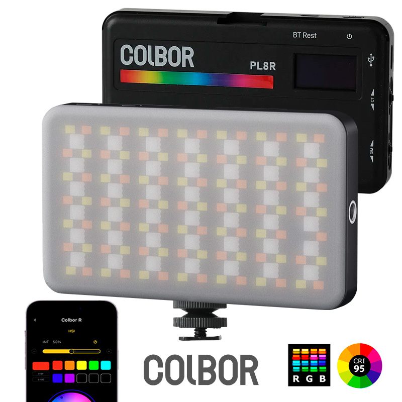 Colbor PL8R II NEW RGB video LED svetlo s film. efektami