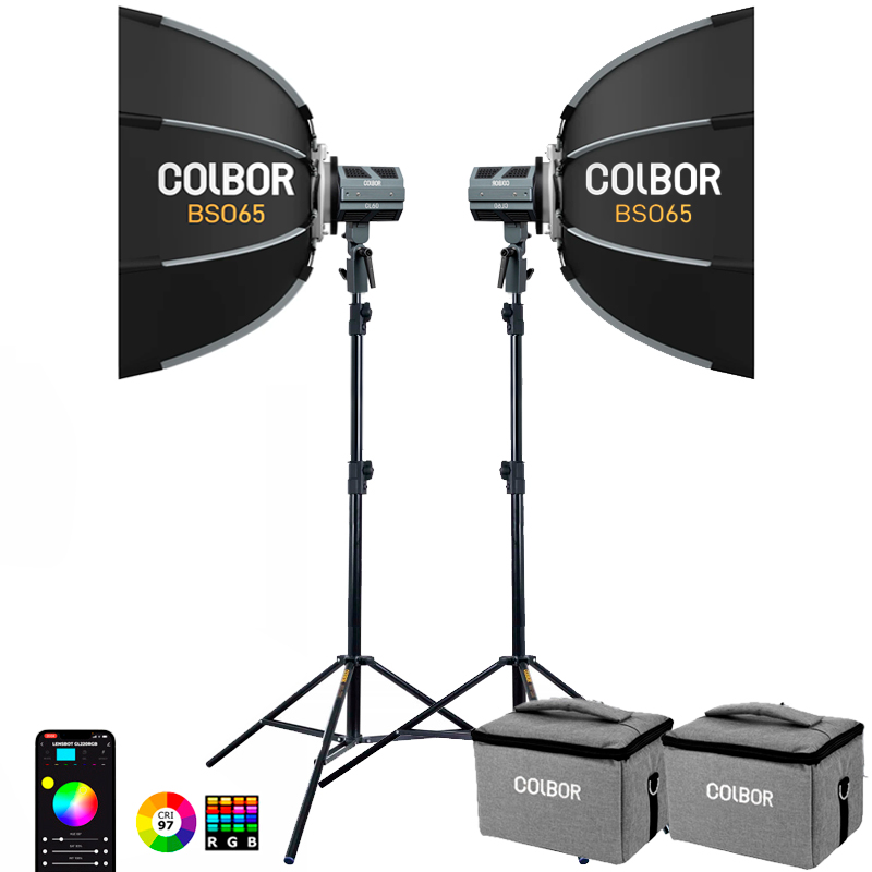 2x COLBOR CL60R RGB LED kit