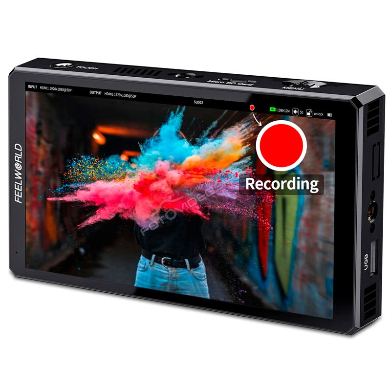 FeelWorld CUT6S 6" 4K 3G-SDI/HDMI Rekordr / monitor