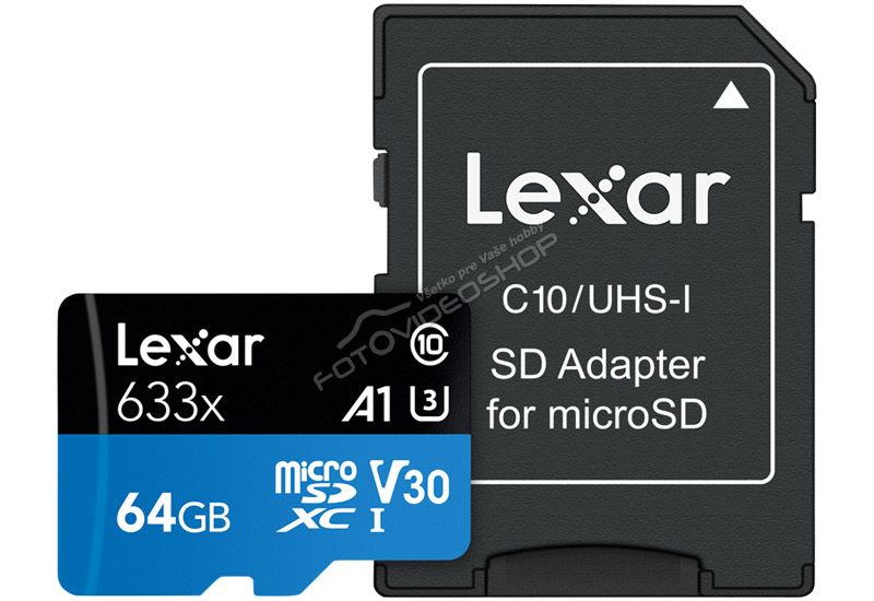 Lexar 633X MicroSD UHS-I 64GB