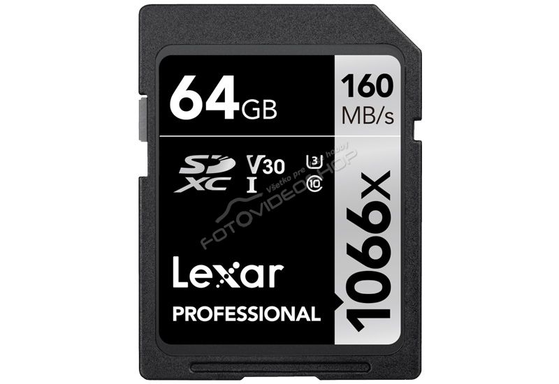 LEXAR Pro 1066x SDXC U3 UHS-I (V30) R160/W70 64 GB