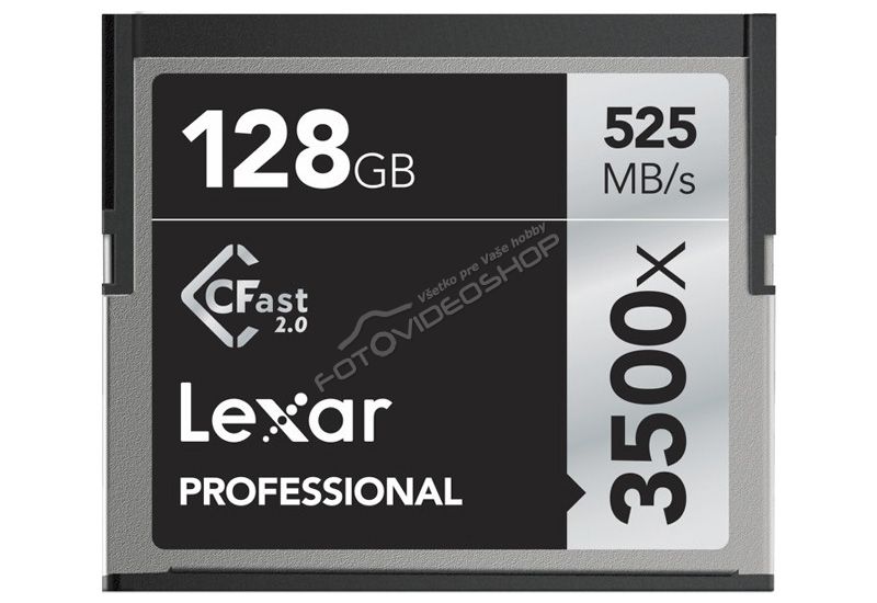 Lexar CFast 2.0 128GB Professional 3500x + rescue software