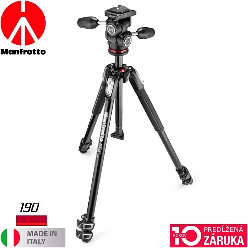 Manfrotto MK190X3-3W1 fotostatív Statívy FOTO-VIDEO-SHOP