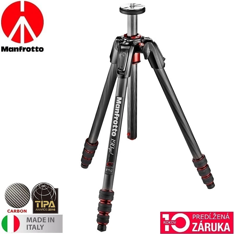 Manfrotto マンフロット 190go! M-lock カーボンファイバー三脚4段