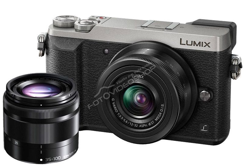 Panasonic Lumix DMC-GX80 strieborný + 12-32mm + 35-100mm