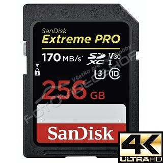 SanDisk Extreme Pro SDXC 256 GB 170 MB/s Class 10 UHS-I V30