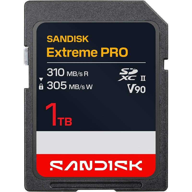 SanDisk SDXC Extreme PRO 1TB (UHS-II, V90, R310MB/s / W305MB/s)