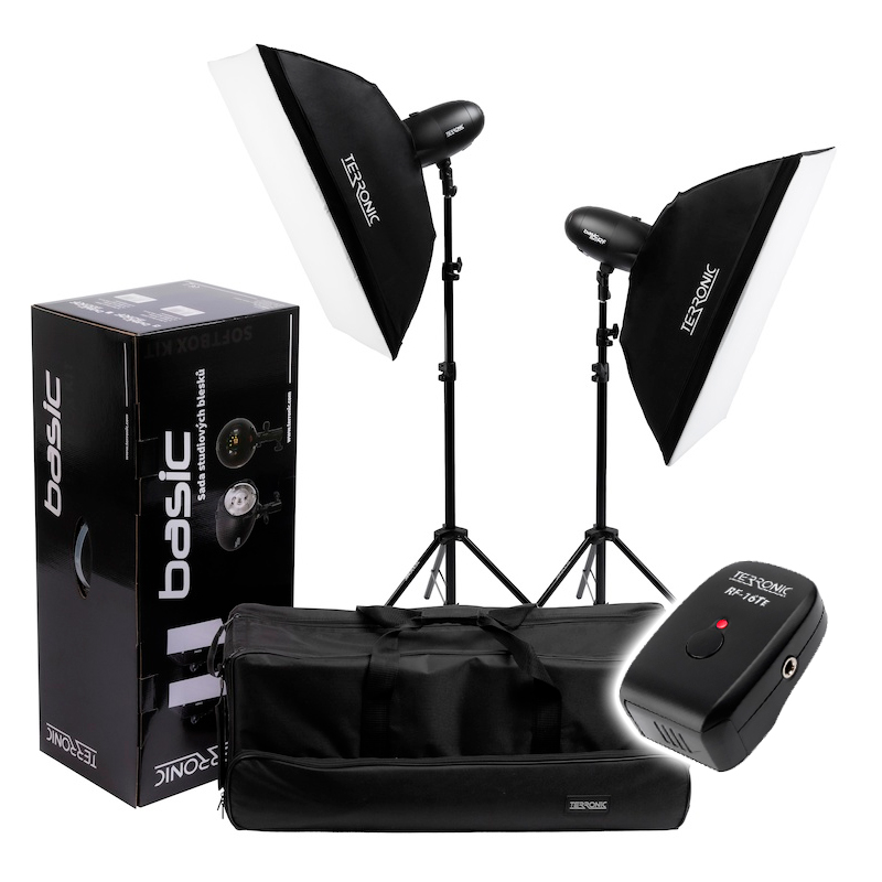 Terronic Basic kit 2x 150Ws + rádiový odpalovač