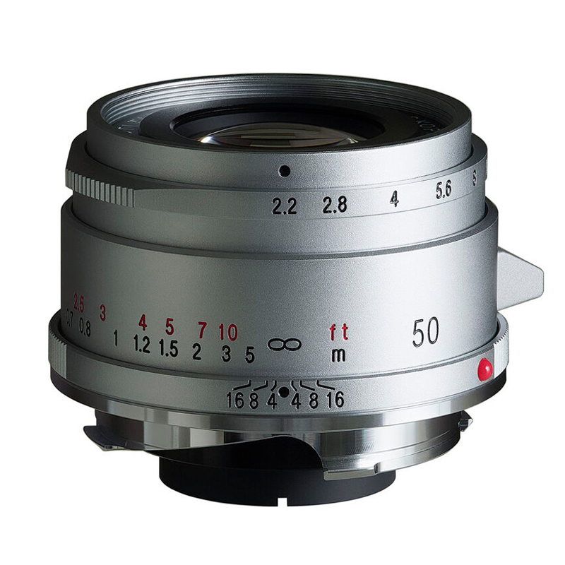 Voigtlander 50mm f/2.2 Color-Skopar VM Silver