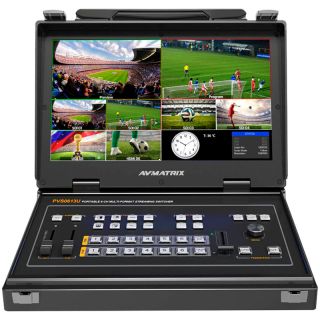 AVMATRIX Portable 6-Ch SDI/HDMI Multi-Format Streaming Switcher