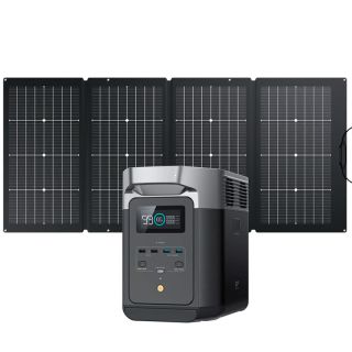 EcoFlow DELTA 2 + 220W Portable Solar Panel