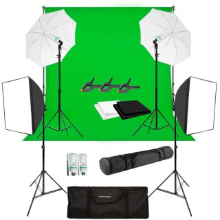 Foto video tdio kit ( 4x svetlo, 3x pozadie )