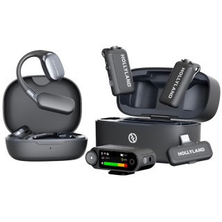 Hollyland LARK MAX 2 Ultimate Combo with OWS Monitor Earphone + Camera RX + USB-C RX