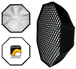 K-120 OKTAGON rchloskladac PRENOSN softbox s votinou (Bowens)