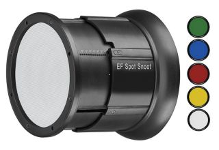 Komínik EF Spot Snoot + farebné filtre (Bowens)