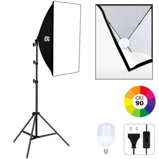 LED svetlo Daylight 300W Softbox 70 x 50cm + statv