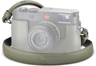 Leica Carrying Strap, leather, olive green