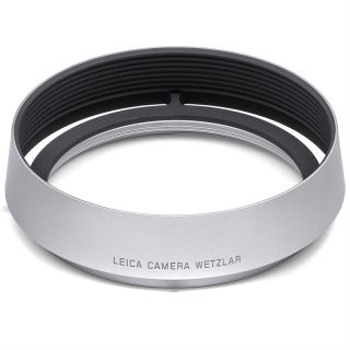 Leica Round Lens Hood Q Aluminum Silver