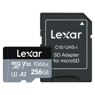 Lexar Pro Silver 1066x MicroSD UHS-I 256GB