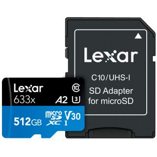 Lexar 633X MicroSD UHS-I 512GB