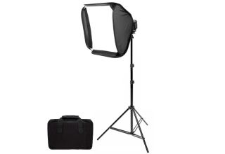 SET softbox 60 x 60 cm pre systmov blesky + Statv 205cm