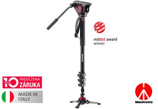 Manfrotto XPRO 4 section video monopod w Fluid head