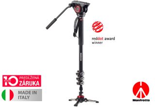 Manfrotto XPRO 4 section video monopod w Fluid head MVMXPRO500