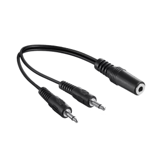 Mic Splitter 1x Stereo 2x Mono Jack 3.5mm