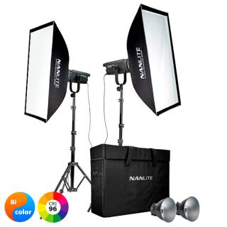 NANLITE  FS-300B LED Bi-color 2 Light Kit + statvy