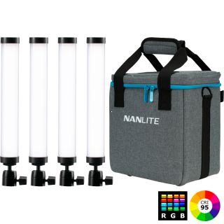 NANLITE Pavotube II 6C- 4 light kit with Bag