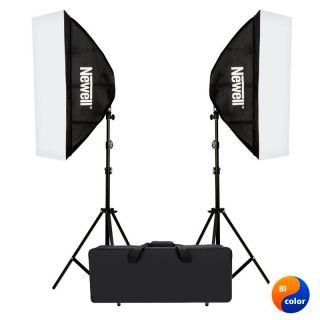 Newell Sparkle LED Bi-Color (350 + 350W) KIT (2x softbox, 2x statv, taka)