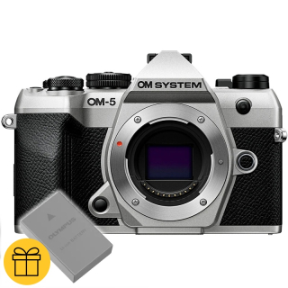 OM System OM-5 Mark II telo, strieborn�