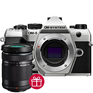 OM System OM-5 Mark II telo, strieborn�