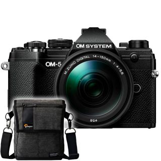OM System OM-5 + M.ZD 14-150mm F4-5.6 II, ierny kit