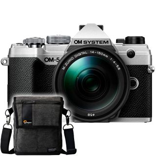OM System OM-5 + M.ZD 14-150mm F4-5.6 II, Strieborn kit