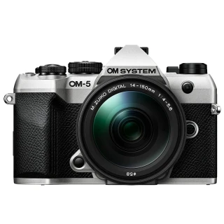 OM System OM-5 Mark II + M.ZD 14-150mm F4-5.6 II, Strieborn� kit