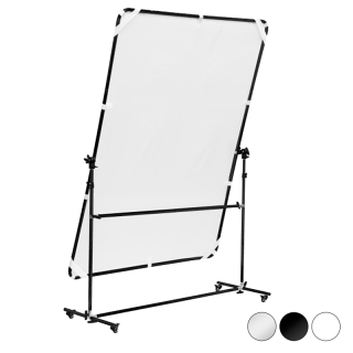 ODRAZN� PANEL 150 x 200cm s kolieskami (biela, duf�zna, �ierna)