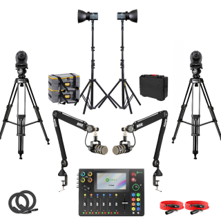 Podcast tdio Stream ( 2x kamera, 2x mikrofn, ria, svetl)