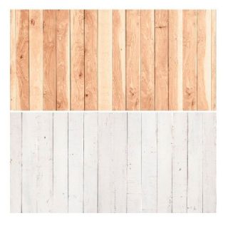 Pozadie Flatlay 2 in 1 drevo svetl / biele 56 x 88cm (lamino 15)