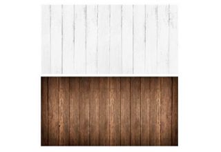Pozadie Flatlay 2 in 1 drevo biele / hned 70 x 100cm (lamino 21)