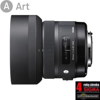 SIGMA 30mm f1.4 DC HSM Art objektv pre NIKON + 4 ROKY ZRUKA !