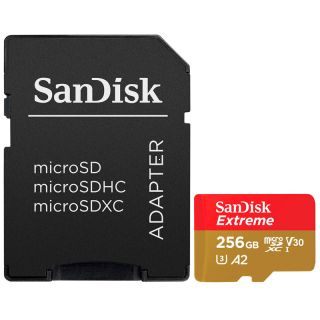 SanDisk Extreme PLUS microSDXC 256 GB + SD Adapter