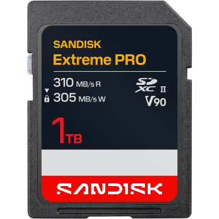 SanDisk SDXC Extreme PRO 1TB (UHS-II, V90, R310MB/s / W305MB/s)