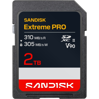 SanDisk SDXC Extreme PRO 2TB (UHS-II, V90, R310MB/s / W305MB/s)