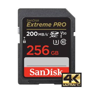 SanDisk Extreme Pro SDXC 256 GB 200 MB/s class 10 UHS-I U3 V30