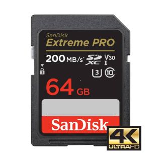 SanDisk Extreme Pro SDXC 64 GB 200 MB/s class 10 UHS-I U3 V30