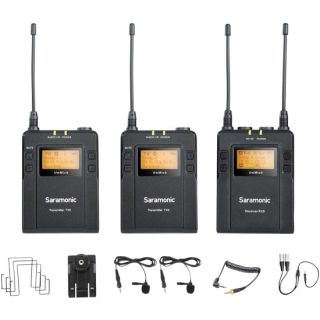 SARAMONIC bezdrôtový set na kameru (2x klopové mikrofóny) UwMic9 (TX9+TX9+RX9)