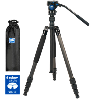 Sirui Traveler VC videostatv Carbon s hlavou VA-5  (Zruka 6 rokov)